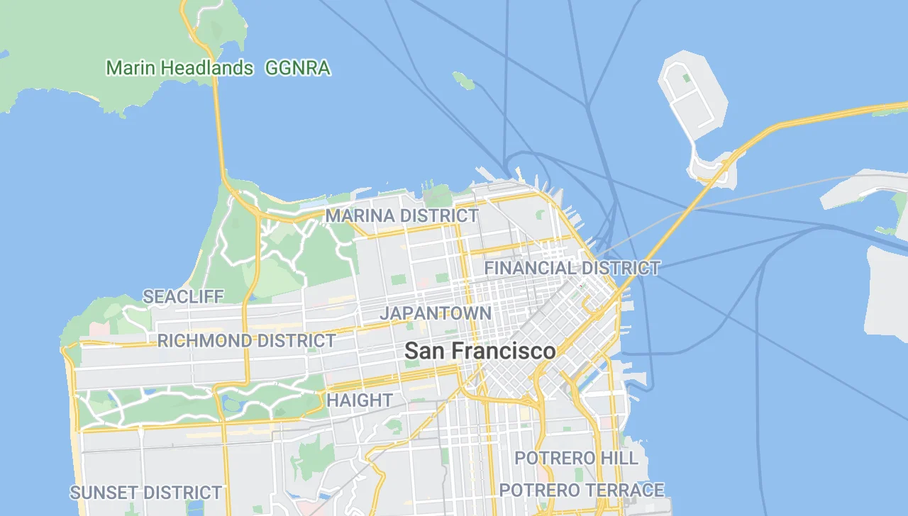 display a map example